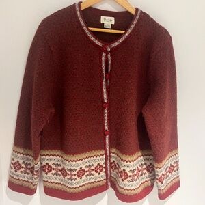 Winter Wool Sweater Cardigan